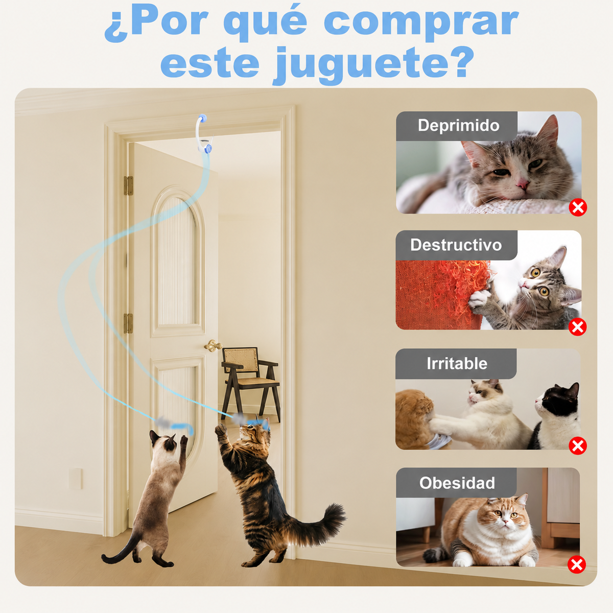 Juguete para gatos - Ratón saltarín