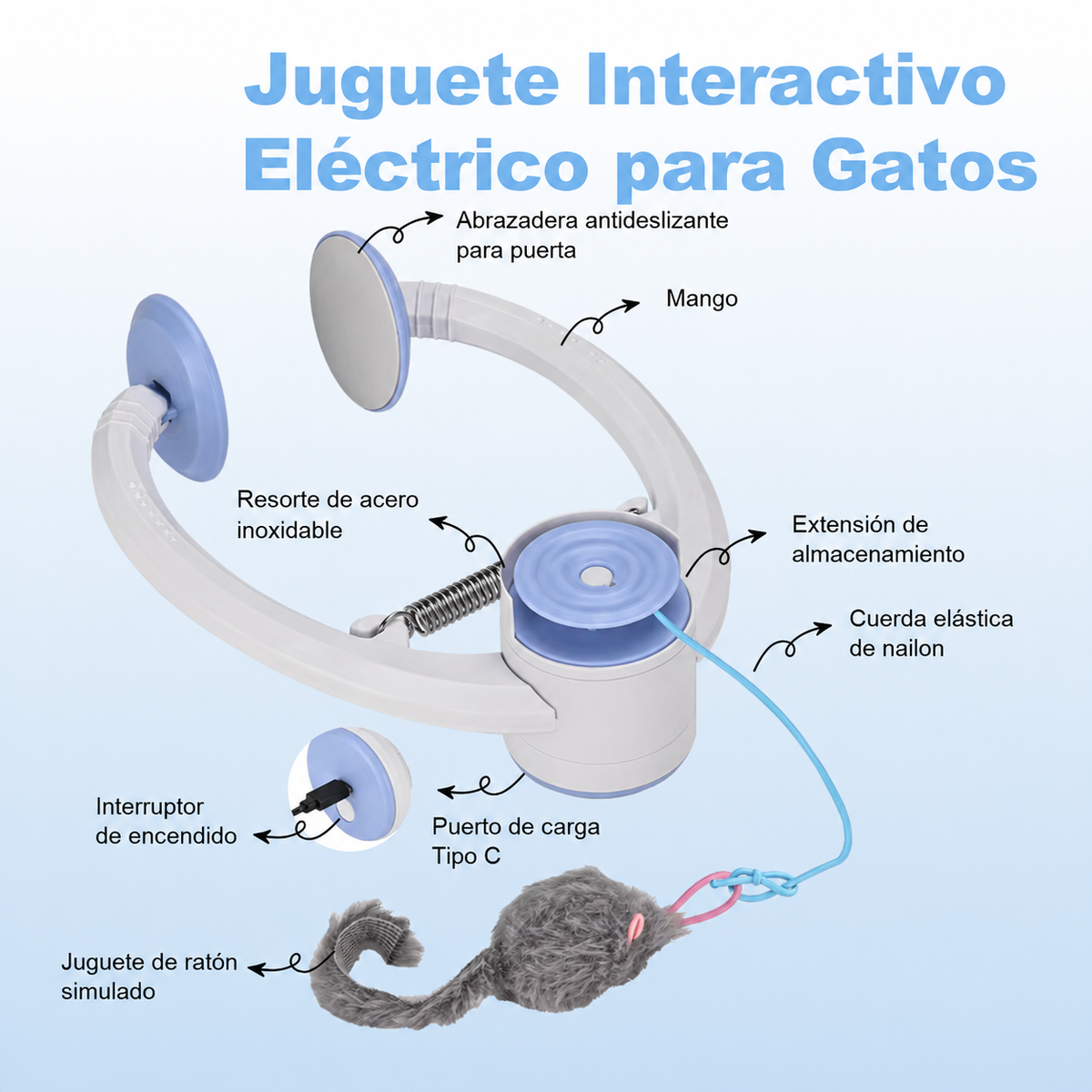 Juguete para gatos - Ratón saltarín
